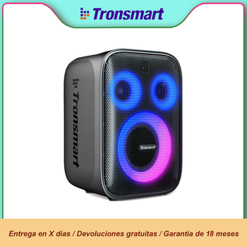 Altavoz Tronsmart Halo 200 de 120W, Altavoz Bluetooth Potente para Fiestas con Sistema de Sonido de 3 Vías, Entrada para Micrófono y Guitarra, Control por Aplicación
