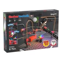 kit educativo fischertechnik e-tec 112 piezas 11 modelos electricidad stem