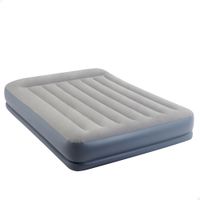 colchon hinchable intex pillow rest mid-rise fiber-tech 152x203x30 cm gris