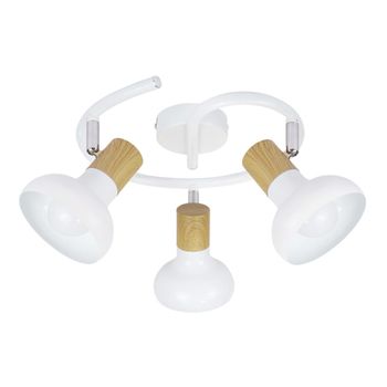 Adelgiso - foco de techo de metal, color blanco, 25 cm, e14, máx. 25 w
