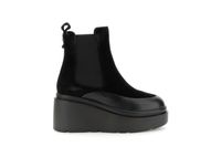 botin de mujer en ante y plataforma black