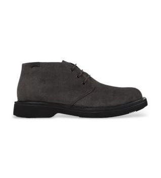 Camper para hombre. K300513-003 Botines de piel Norman gris (42), Plano, Cordones, Casual