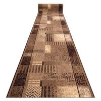 alfombra de pasillo con refuerzo de goma essenza beige  120 cm 120x640 cm