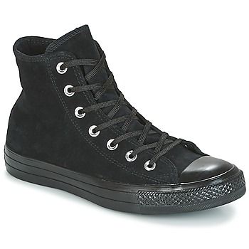 Converse Zapatillas altas CHUCK TAYLOR ALL STAR MONO PLUSH SUEDE HI BLACK/BLACK/BLACK para mujer