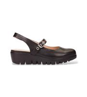 wonders para mujer c-33353 zapatos de piel fly53 negro 42 3 a 5cm hebilla casual