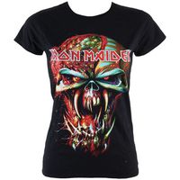 iron maiden camiseta manga larga final frontier para mujer
