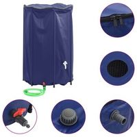 deposito de agua plegable con grifo pvc 1000 l vidaxl