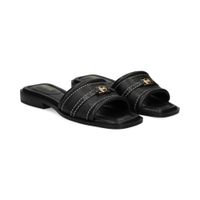 michael kors sandalias planas mujer - negro talla 7