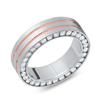 Anillo de mujer de plata 925 maciza con piedras engastadas