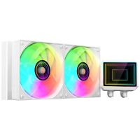 mars gaming ml-two240 refrigeracion liquida aio 450w tdp 2x ventiladores argb bomba 4 gen blanco