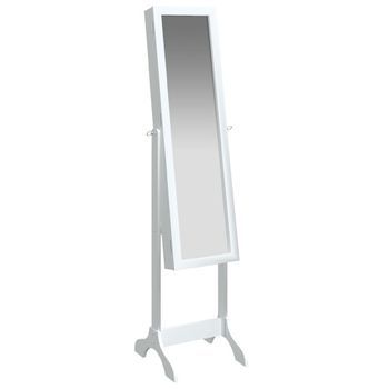 Espejo De Pie Blanco 34x37x146 Cm Vidaxl