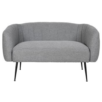 Sofa Poliester Metal 129x75x73 Gris