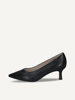 CAPRICE Pumps, black, made of Leather with Queenie, Size 38.5