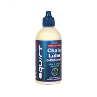 squirt  lubricante de cera para cadenas y transmisiones 120ml - lubricacion de gran duracion incluso en condiciones de humedad mantiene las calas los pedales y la cadena limpios en todo momento