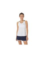 camiseta de tenis asics court mujer blanco