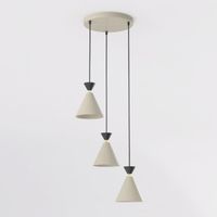 lampara de techo verusa ii beis 3 luces