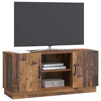mueble de tv  mueble de salon  gabinete de tv madera envejecida 102 x 345 x 47 cm