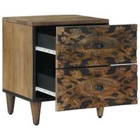 mesita de noche  armario de noche  mesa de noche con cajon marron 40 x 335 x 46 cm