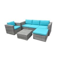 conjunto de jardin sofa  mesa  sillon muebles de jardin y terraza
