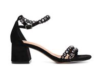 sandalias de refuerzo cerrado con pedreria black
