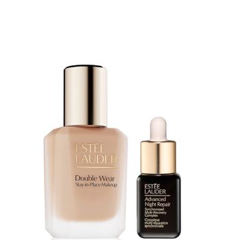 Estee Lauder Double Wear Stay-in-Place Makeup & Advanced Night Repair Serum Bundle (Various Shades) - Ecru