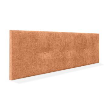 Cabecero De Lana Natural Con Botones 160x50cm Camas 150/160 - Naranja