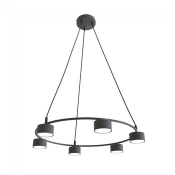 Lámpara de techo discover negro (6 luces)