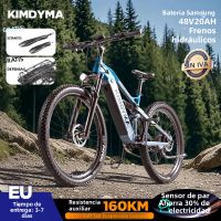 kimdyma k01 bicicleta electrica todoterreno con neumaticos anchos motor de 1000 w bateria extraible de 48 v 20 ah sensor de torsion acelerador para todoterreno