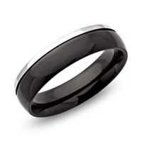 anillo de acero inoxidable ionizado pulido 6mm ranura brillante