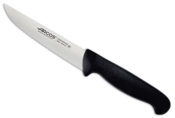Cuchillo cocina de acero inoxidable nitrum de 130 mm mango negro
