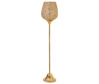 portavelas de metal dorado 19x19x935