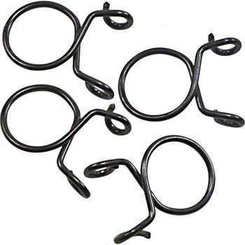 Abrazadera de manguera de combustible 10-11mm negro juego 4pc