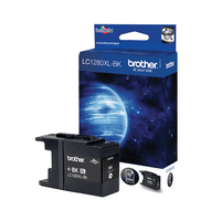 tinta brother lc-1280xlbk negro alta capacidad 2400pag
