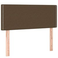 cabecero cama mueble de dormitorio con led de tela oscuro 80 x 5 x 7888 cm marron m020001092