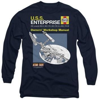 Star Trek Camiseta manga larga Enterprise para mujer
