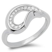 925 anillo entrelazado con circonitas