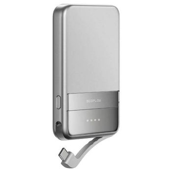 Power Bank EcoFlow RAPID Magnético 5000mAh PD3.0 30W/Qi2 15W USB-C Plateado