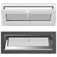 ventana de sotano risor 100 x 40 cm pvc y vidrio vidaxl