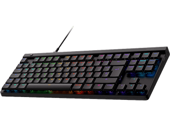 Teclado gaming - Logitech G G515 TKL, Cable, Teclas RGB Lightsync/Personalizables, Modo de juego, Interruptores mecánicos GL perfil bajo, Negro
