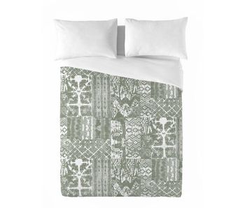Sandal - funda nórdica estampada cama 135 - algodón extrasuave - incluye  1 funda de almohada -  mive sage