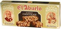 caja de 24 unidades de turron de chocolate con almendras el abuelo