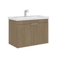 mueble para lavabo  - 80 x 45 x 58 cm - roble sonomo