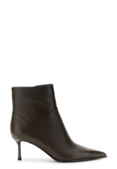 botines de piel napa dark brown