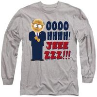 south park camiseta manga larga oh jeez para mujer