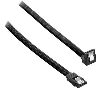 ModMesh 60 cm Right Angle SATA 3 Cable - Black, Black