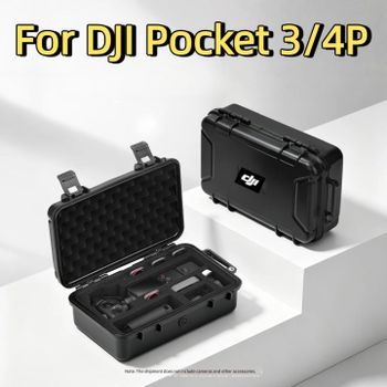 Estuche Rígido Impermeable para DJI Pocket 4P, Estuche de Transporte Portátil, Caja de Viaje Antiarañazos para Accesorios de Cámara DJI Osmo Pocket 4P