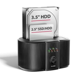 Base de conexión Axagon ADSA-SC para 2 discos SATA de 2,5 y 3,5 pulgadas USB-C