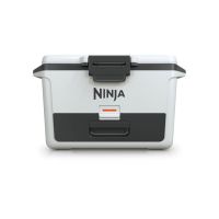 shark ninja frostvault 47l nevera rigida blanca con cajon dry zone cierre hermetico con pestillo y asas de transporte resistentes 86x45x51 cm
