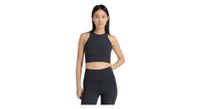 camiseta sin mangas crop new balance rc elite storage negro mujer