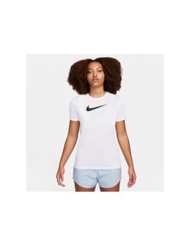 Camiseta de Fitness Nike Dri-Fit Graphic Mujer Blanco